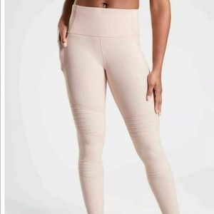 Athleta Inclination Moto Tight Pink XL NWT